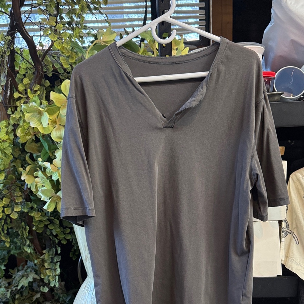 Gray V-Neck T-Shirt